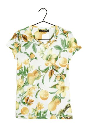 T-shirt med print - yellow