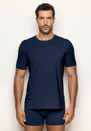 T-Shirt basic - dark blue plain