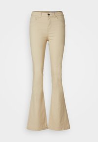 NMSALLIE  - Flared jeans - oatmeal