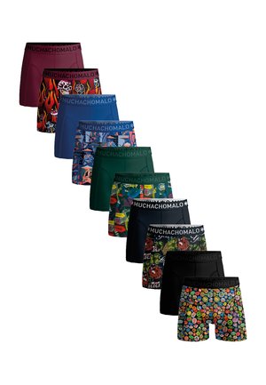 10-PACK - Boxershort - print black blue green red