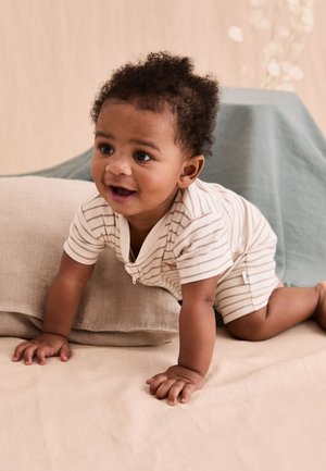 JoJo Maman Bébé, REGULAR FIT - SHORT-SLEEVED STRIPE  - Pyjamas - cream