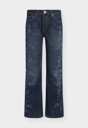 BDG Urban Outfitters TEO PRINTED - Zvonové džínsy - blue