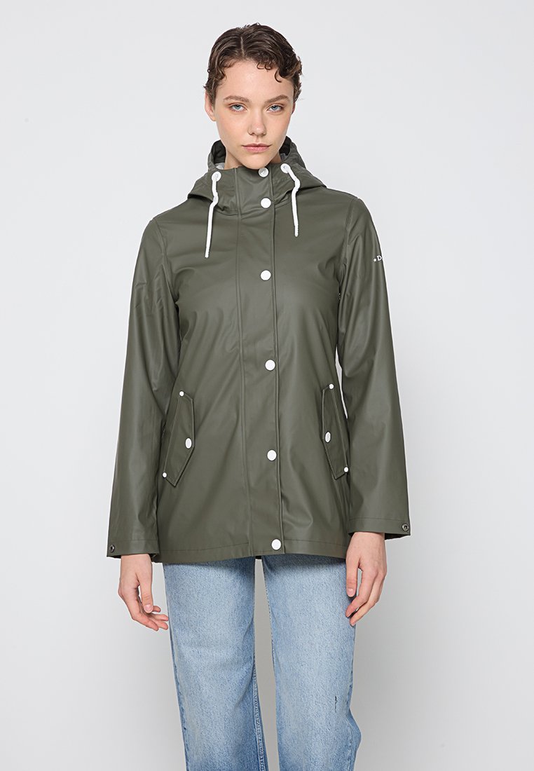 dreimaster Regenjas olijfgroen