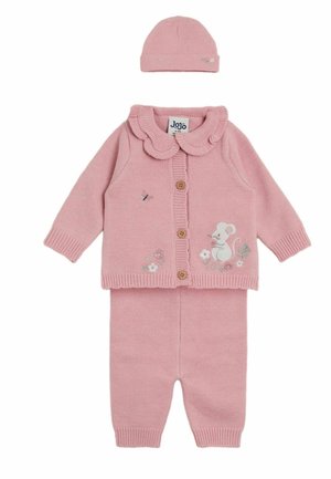 REGULAR FIT 3-PIECE SET - Čiapka - pink