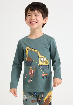 Lindex TRUCKS 2 PACK - Langarmshirt - dark dusty green