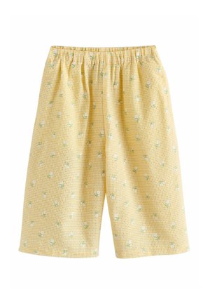 REGULAR FIT - PULLON WIDE LEG  - Bukser - lemon yellow ditsy