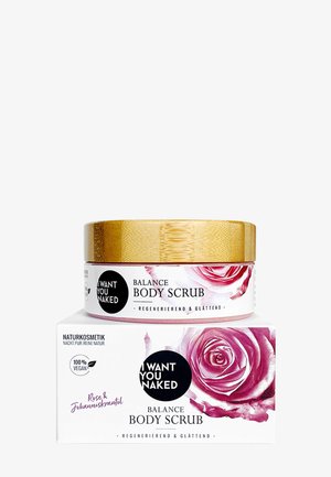 I WANT YOU NAKED BALANCE BODY SCRUB ROSE & JOHANNISKRAUTÖL - Gommage corps - rose & johanniskrautöl