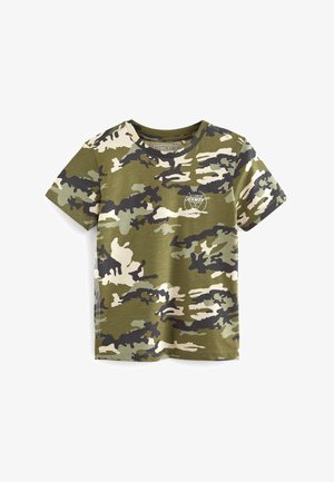 T-shirt con stampa - khaki green
