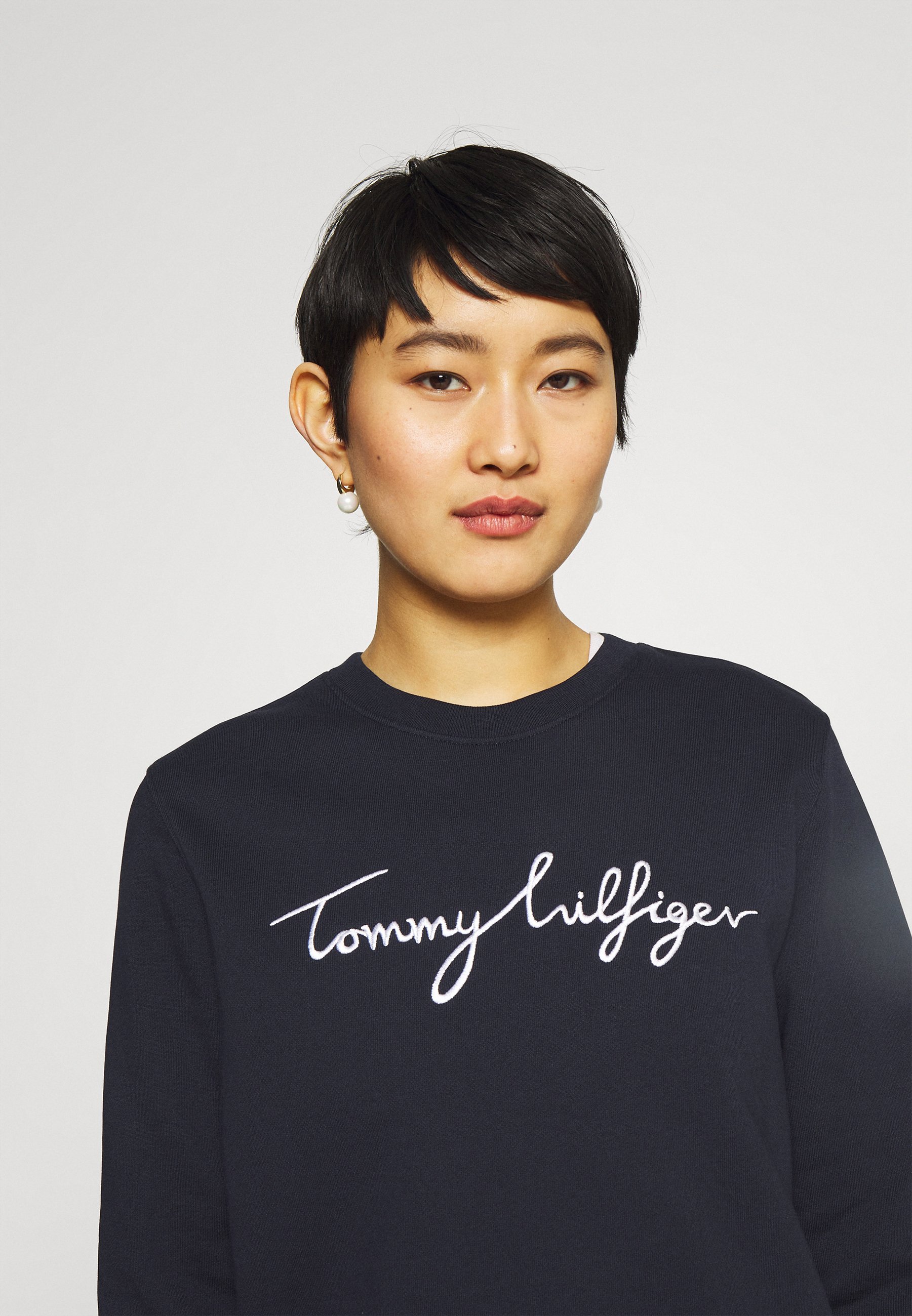 Tommy Hilfiger GRAPHIC C NECK - Sudadera - blue/azul - Zalando.es