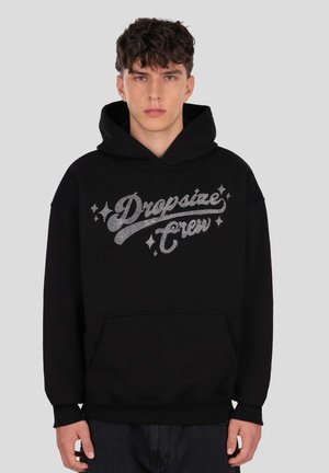 HEAVY RHINESTONE MOTIV - Mikina s kapucňou - black