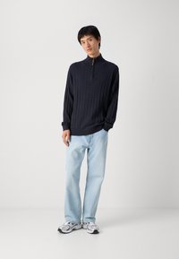 Lindbergh 1/2 ZIP - Strickpullover - navy
