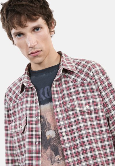 The Kooples À CARREAUX  - Overhemd - black ecru red