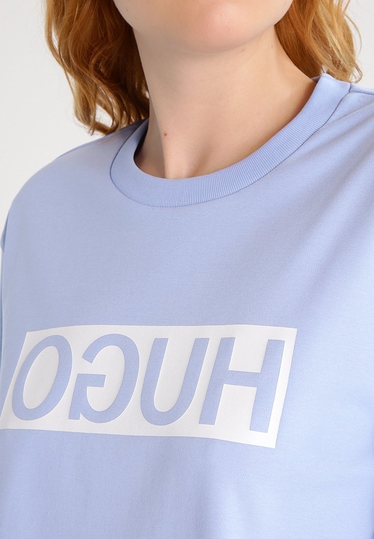 Felpa Donna Hugo Lavorata A Maglia - 100% Cotone - 5