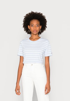 REGULAR HILFIGER TEE - T-shirt imprimé - breton stp / breezy blue white