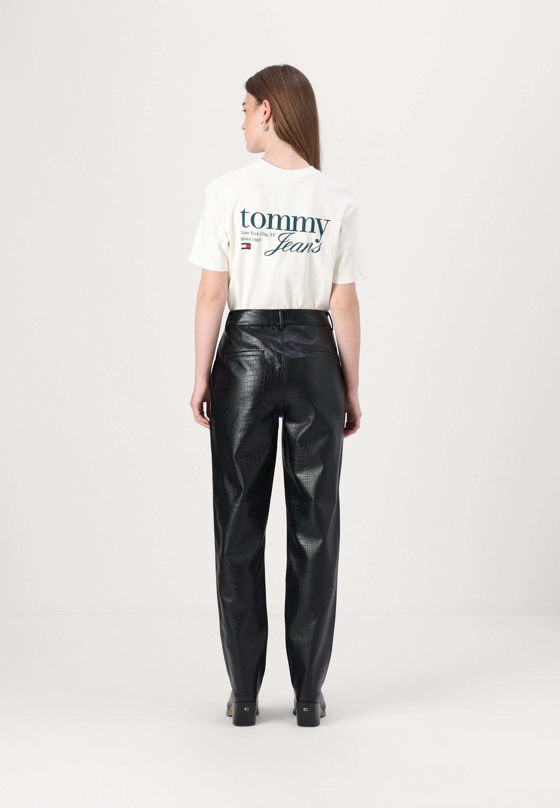 Bruuns Bazaar CROCO DAGGA PANTS - Trousers - black - Zalando.co.uk