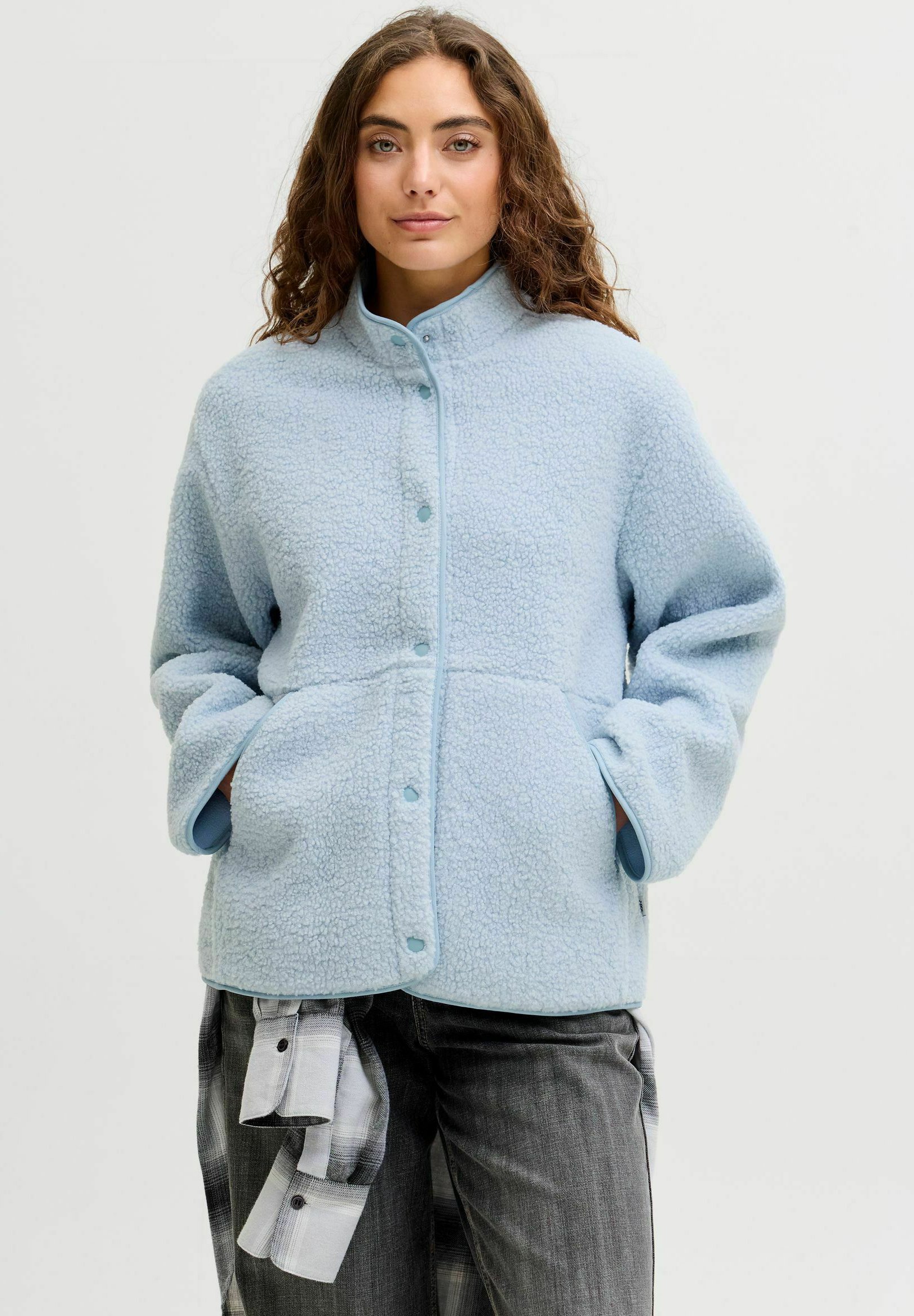JJXX JXVERA TEDDY JACKET OTW NOOS - Fleece jacket - Blue/light