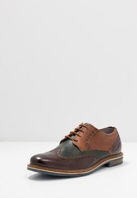 bugatti BASILEO COMFORT - Schnürer - brown/dark green