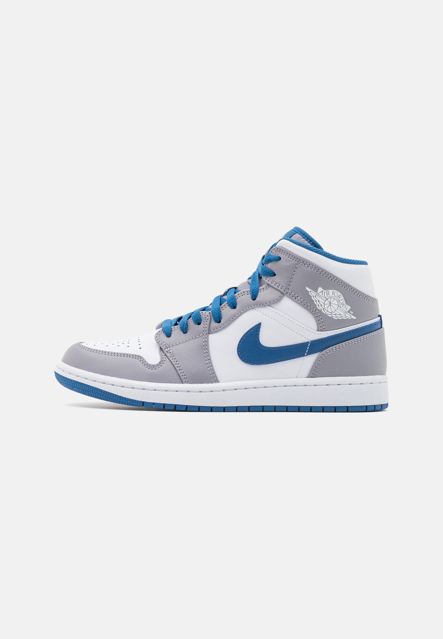 Jordan AIR JORDAN 1 MID - Zapatillas altas - cement grey/white