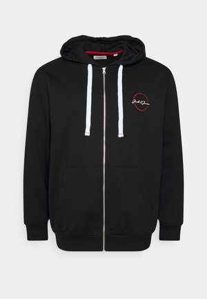 JJSTAMP ZIP HOOD SMALL - Sweat à capuche zippé - black