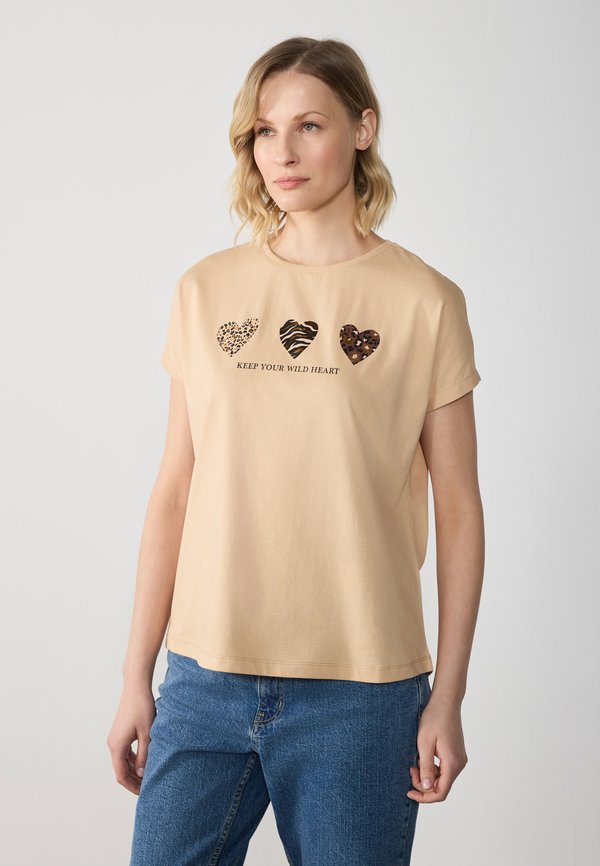 Print T-shirt - cuban sand