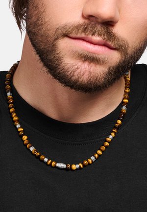 THOMAS SABO, KETTE TIGERAUGE - Necklace - silberfarben braun