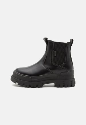 ASPHA CHELSEA WARM - Platform ankle boots - black