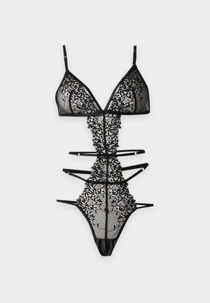 Hunkemöller, KRISTINA STRING  - Body ouvert - caviar