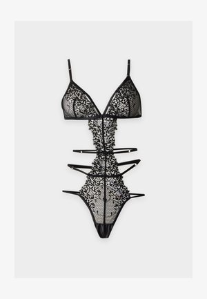 Hunkemöller, KRISTINA STRING - Body ouvert - caviar