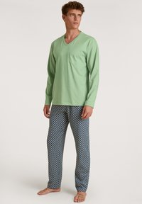 Calida IMPRINT LANG SET - Pigiama - iris green