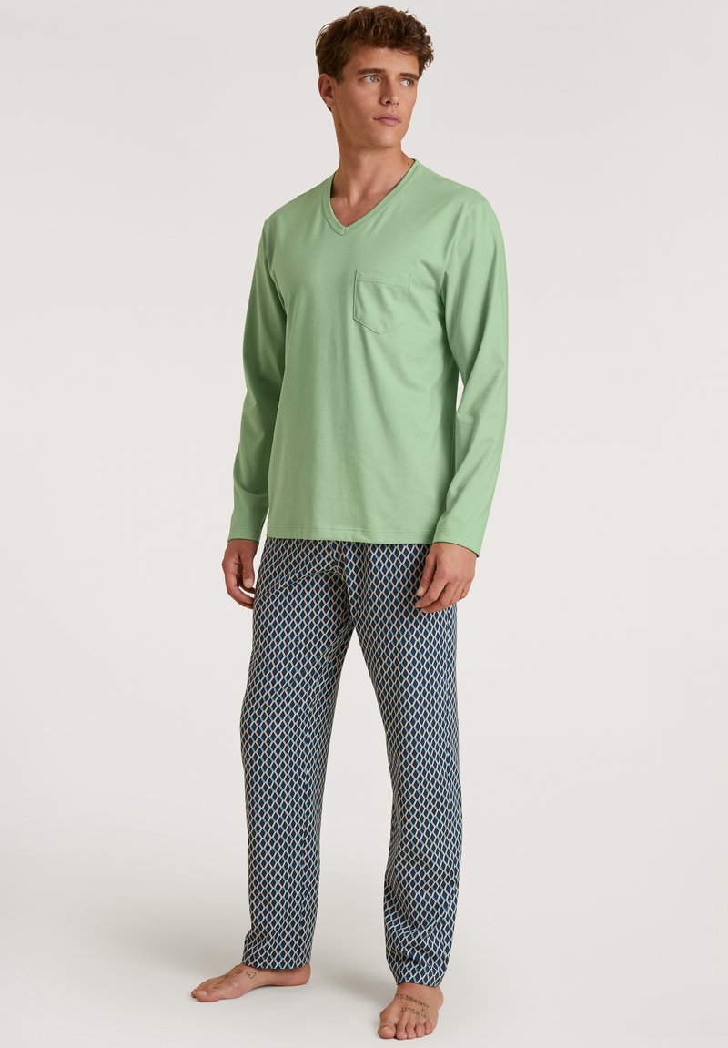 Calida IMPRINT LANG SET - Pigiama - iris green