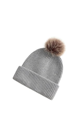 WITH POMPOM - Beanie - grey