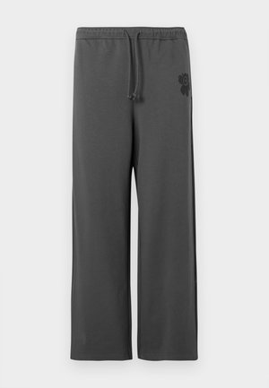 NATURAALI UNIKKO PLACEMENT KIOSKI UNISEX - Tracksuit bottoms - dark grey/black