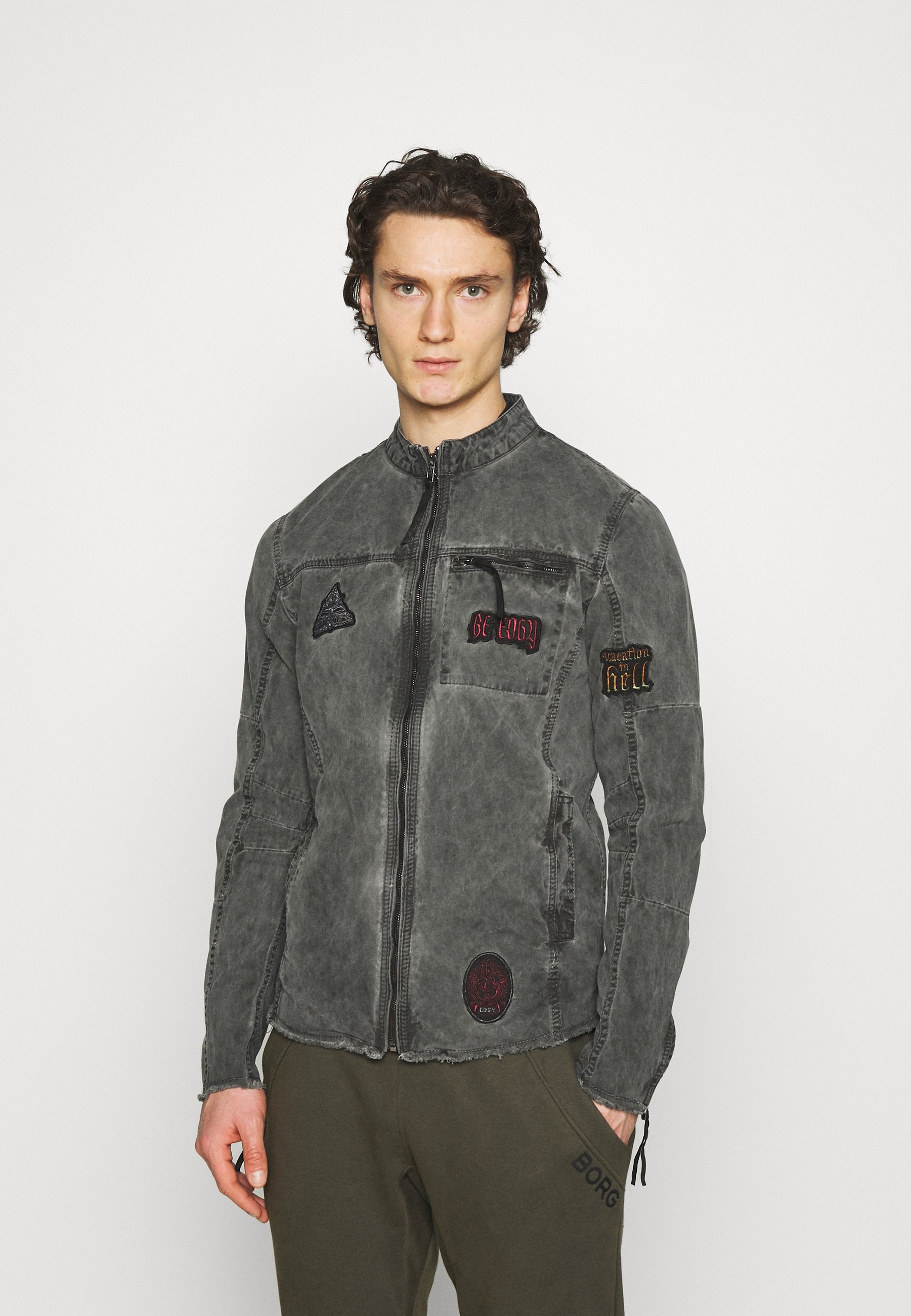 jet black denim jacket