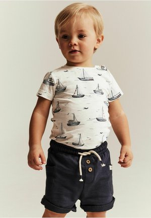 Newbie, SHORT SLEEVE BODYSUIT WITH SAILING BOAT THEME UNISEX - Body - off white