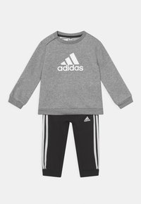 adidas Performance - BADGE OF SPORT - Tepláková souprava - medium grey heather/white/black Miniatura obrázku 1