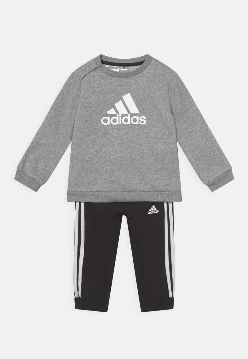adidas Performance BADGE OF SPORT - Trainingsanzug - medium grey heather/white/black