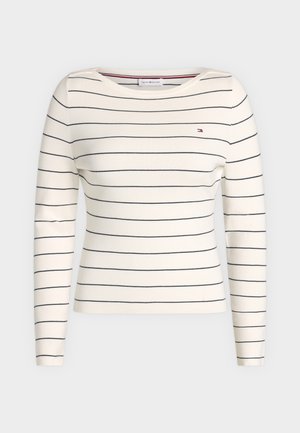 Tommy Hilfiger, FULL NEEDLE BOAT - Pullover - ivory petal/dark navy