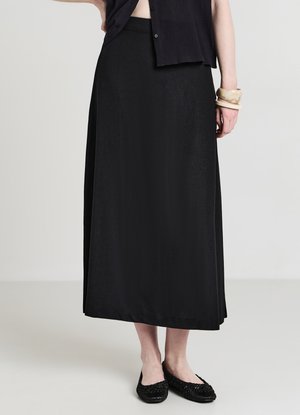 LUNGA VISC - Jupe longue - ultrablack