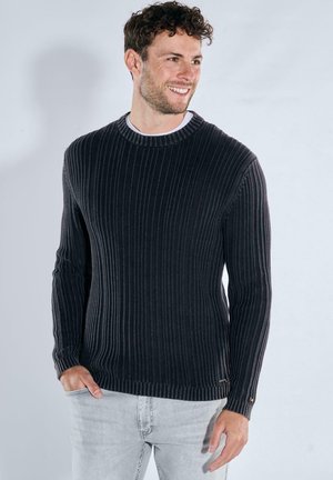 RUNDHALS PULLOVER - Strickpullover - saphirblau