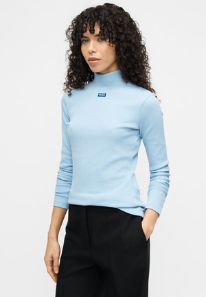 EASY  - Top s dlhým rukávom - open blue