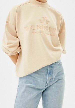 Bershka, Sweatshirt - camel