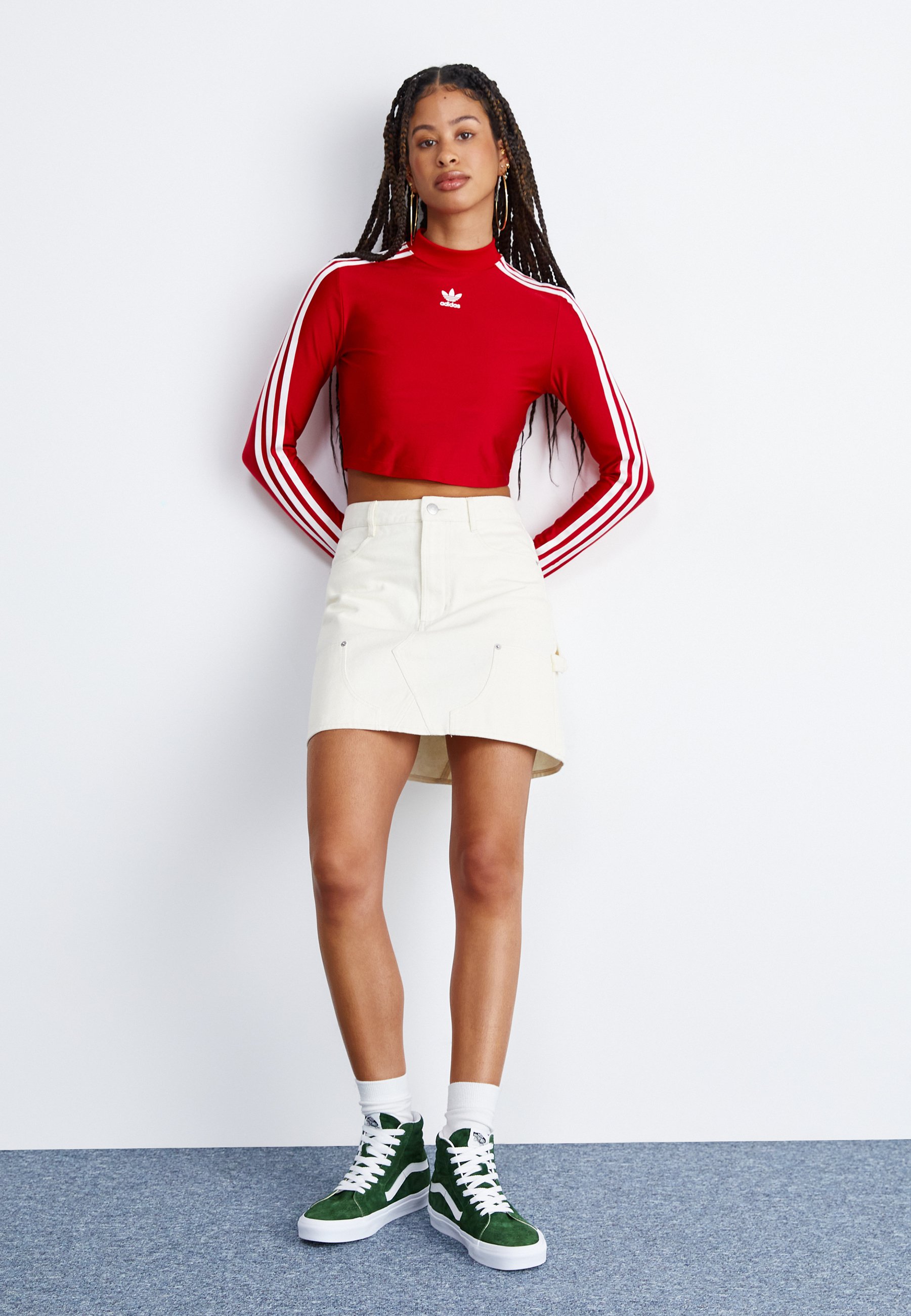 adidas Originals 3-STRIPES CROPPED LONG SLEEVE - Long