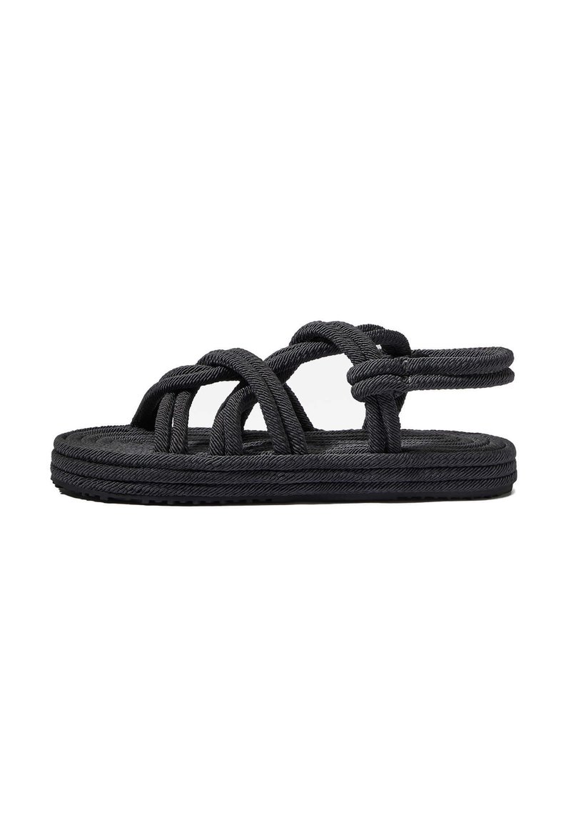 OYSHO Sandalen met plateauzool donkergrijs OYSHO Sandalen met plateauzool donkergrijs