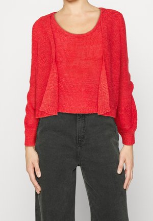 Cardigan - coral