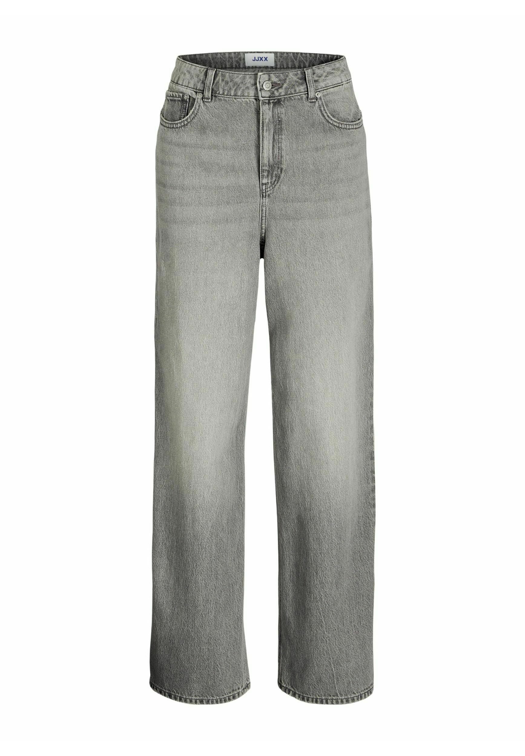 パンツ JULYNINE Gray Denim Pants JJXX gy fit JXERIN BAGGY MW JEANS R195 DNM - Straight leg jeans