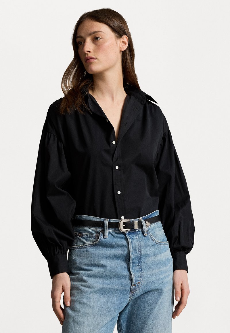 Polo Ralph Lauren SHIRRED COTTON SHIRT - Hemdbluse - black