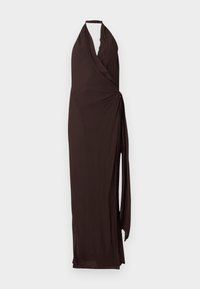 SONEVA WRAP DRESS - Gallakjole - dark choc