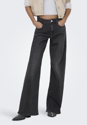 MIT WEITEM  - Wide Leg - washed black