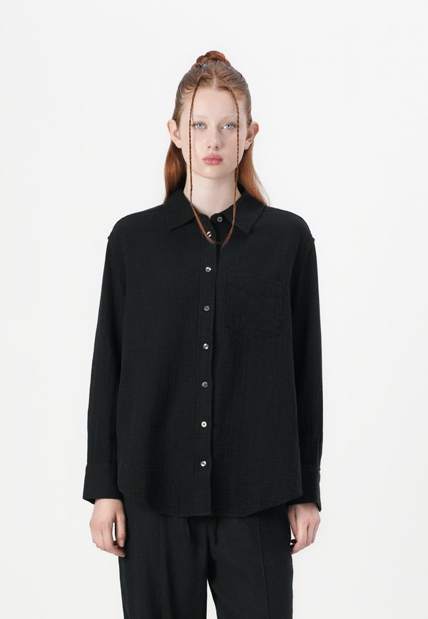 RELAXED GAUZE SHIRT - Button-down blouse