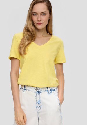 T-Shirt basic - hellgelb